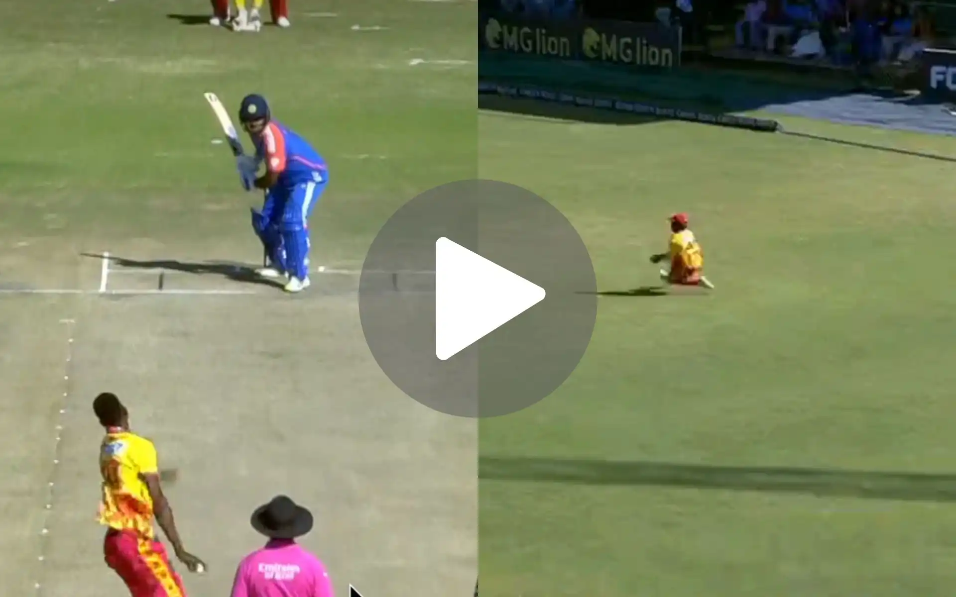 [Watch] Sanju Samson Fails To Do A Virat Kohli; Muzarabani Removes Him After Valiant Fifty